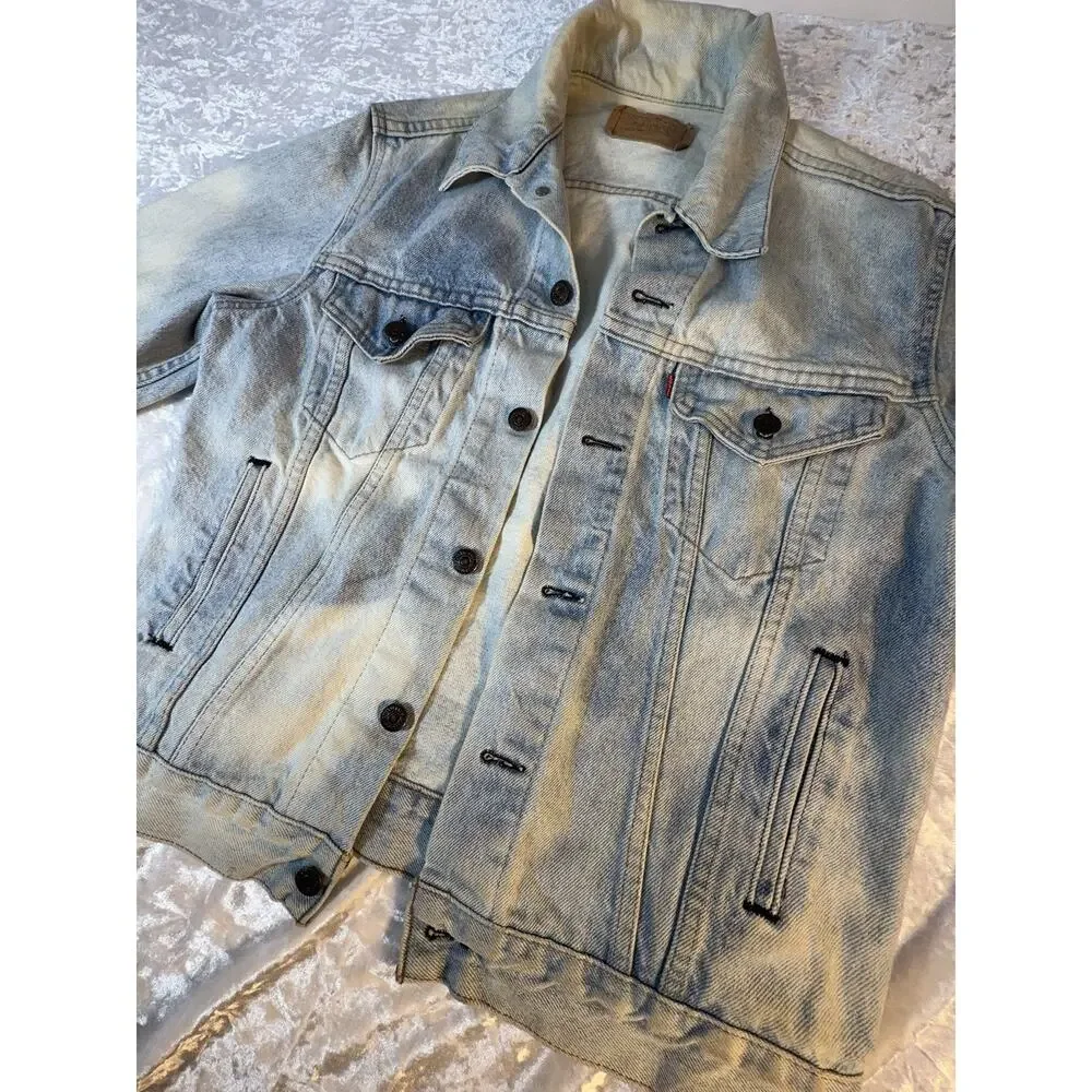 Vintage 1985 Levis Denim‎ Jacket Size 40R Soft Type 3 III Trucker USA 70506-0216